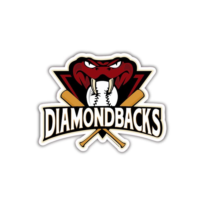 Arizona Diamondbacks - Diamondbacks with Snake - Iron On - Custom Size