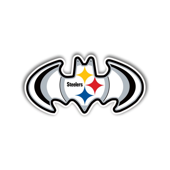 Pittsburgh Steelers - Batman - Iron On - Custom Size