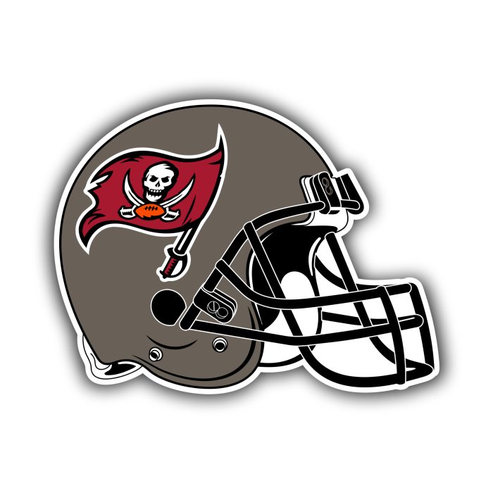 Tampa Bay Buccaneers - Helmet - Iron On - Custom Size