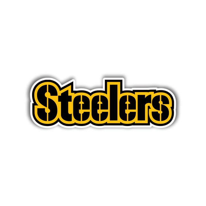 Pittsburgh Steelers - Word - Iron On - Custom Size