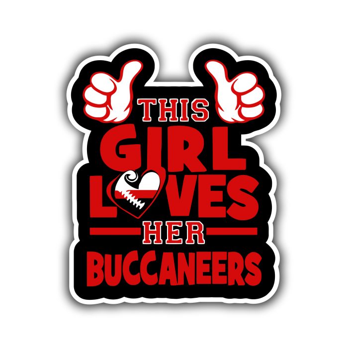 Tampa Bay Buccaneers - This Girl - Iron On - Custom Size