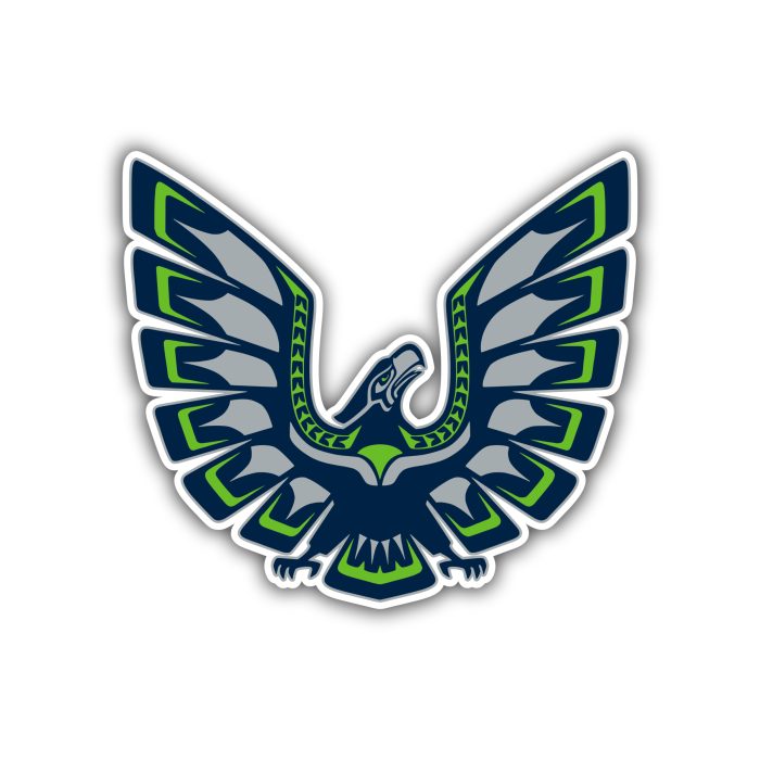 Seattle Seahawks - Hawk - Iron On - Custom Size