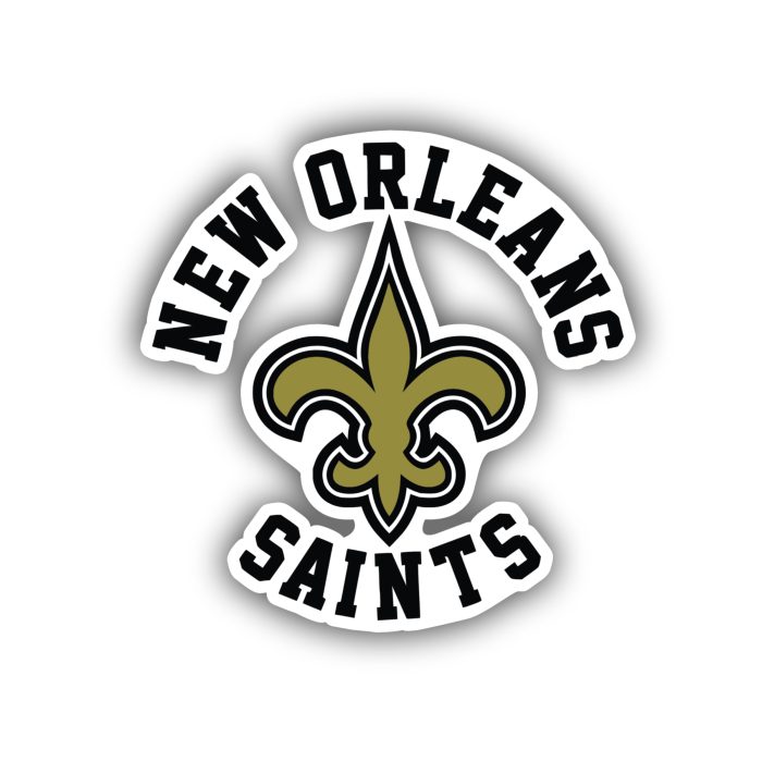 New Orleans Saints - Logo with Lettering - Iron On - Custom Size