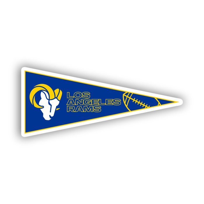 Los Angeles Rams - Blue Banner - Iron On - Custom Size