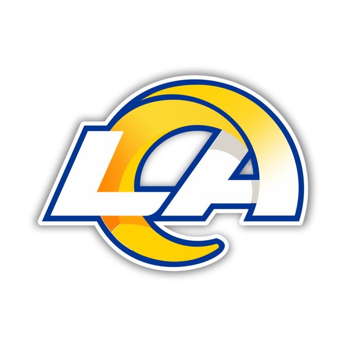 Los Angeles Rams - LA - Iron On - Custom Size