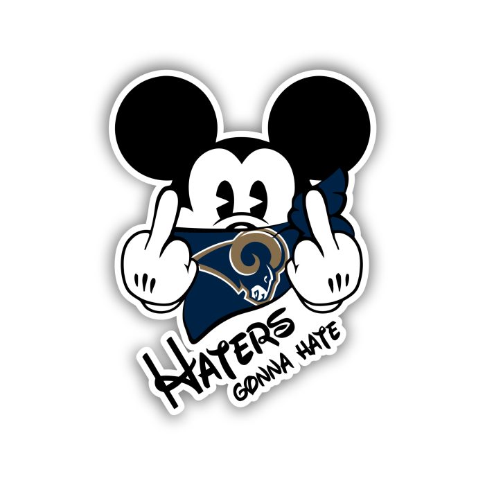 Los Angeles Rams - Haters Gonna Hate - Iron On - Custom Size