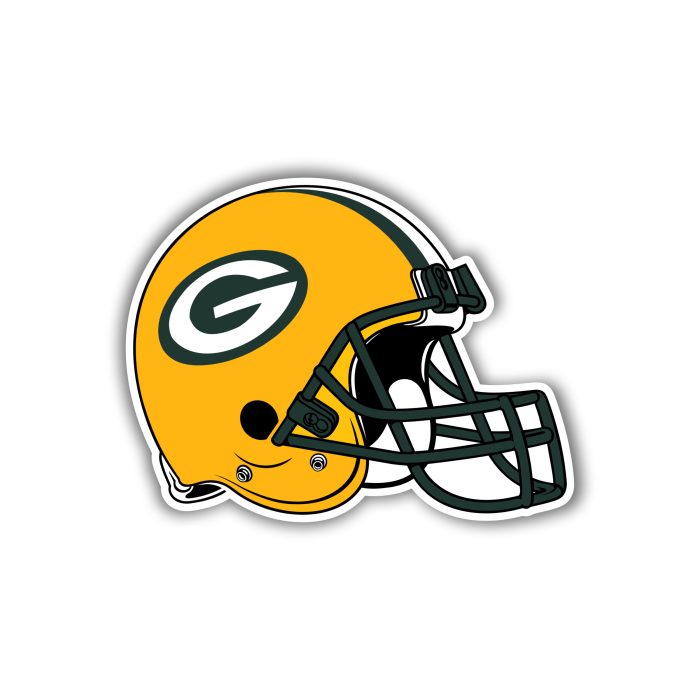 Green Bay Packers - Helmet - Iron On - Custom Size