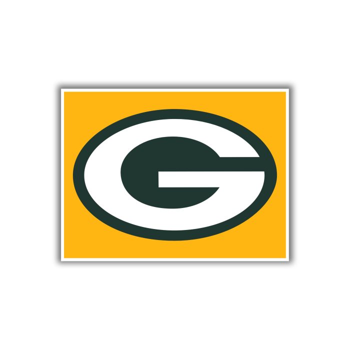 Green Bay Packers - G with Yellow Background - Iron On - Custom Size