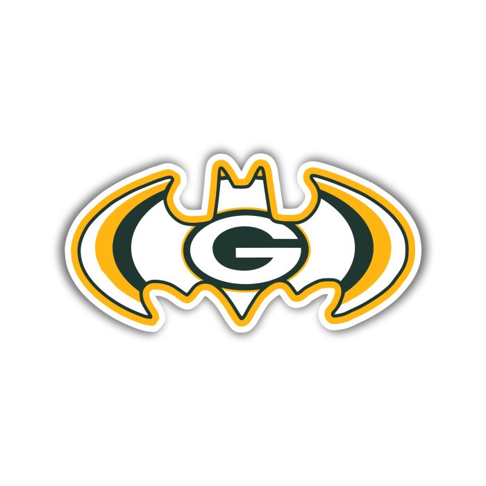 Green Bay Packers - Batman - Iron On - Custom Size