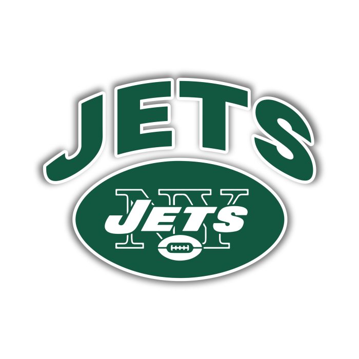 New York Jets - Football With Jets - Iron On - Custom Size