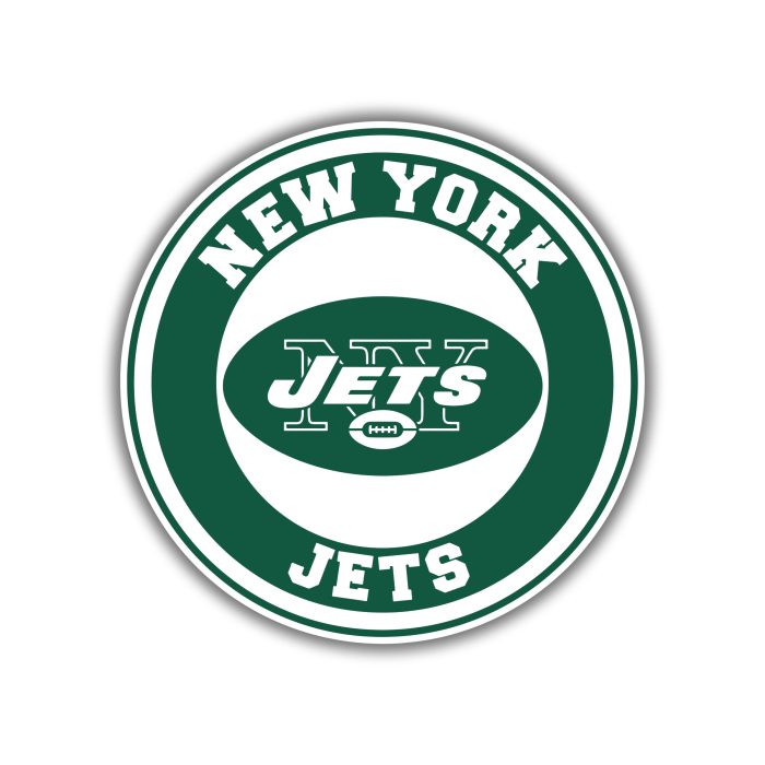 New York Jets - Green And White - Iron On - Custom Size