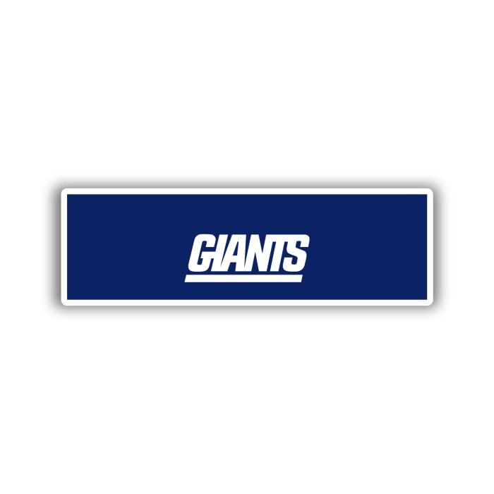 New York Giants - Rectangle With Giants  - Iron On - Custom Size