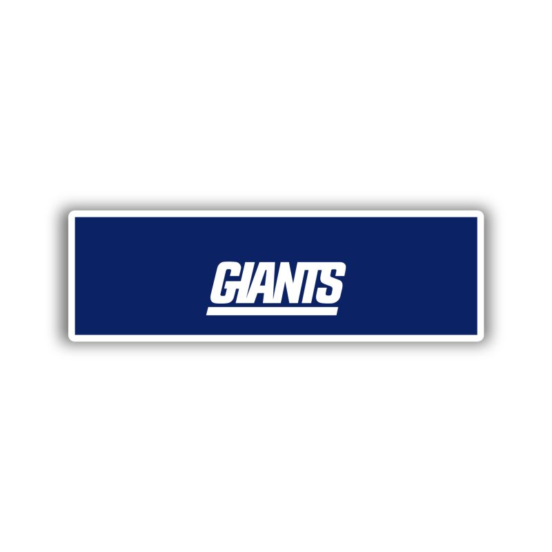 New York Giants - Rectangle With Giants  - Iron On - Custom Size