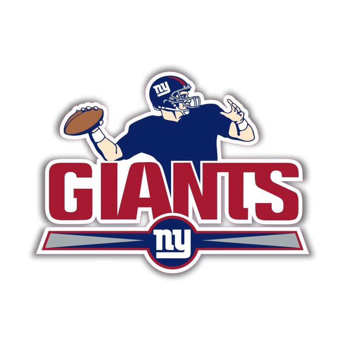 New York - Football Player  - Iron On - Custom Size