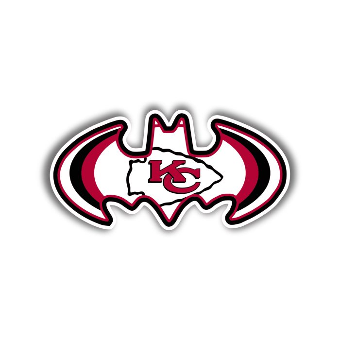 Kansas City Chiefs Batman - Iron On - Custom Size