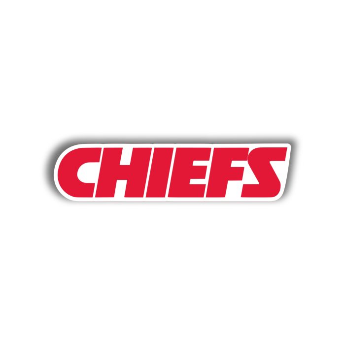 Kansas City Chiefs Red Logo - Iron On - Custom Size