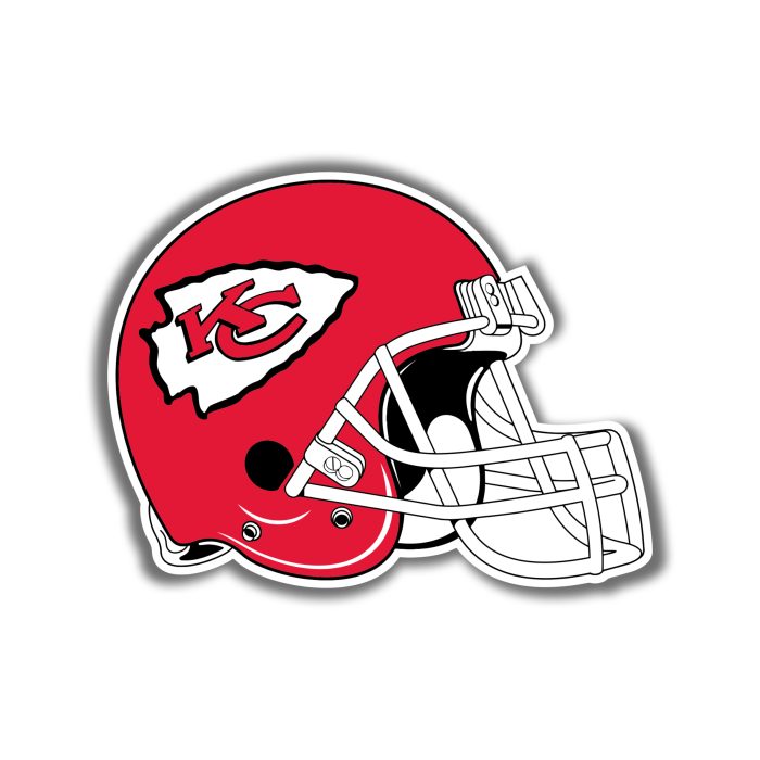 Kansas City Chiefs Helmet - Iron On - Custom Size