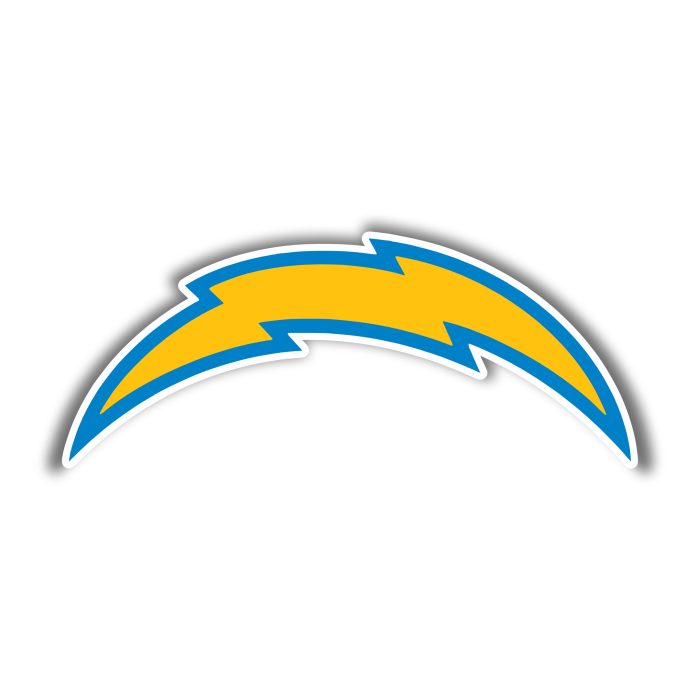 Los Angeles Chargers - New Logo - Iron On - Custom Size