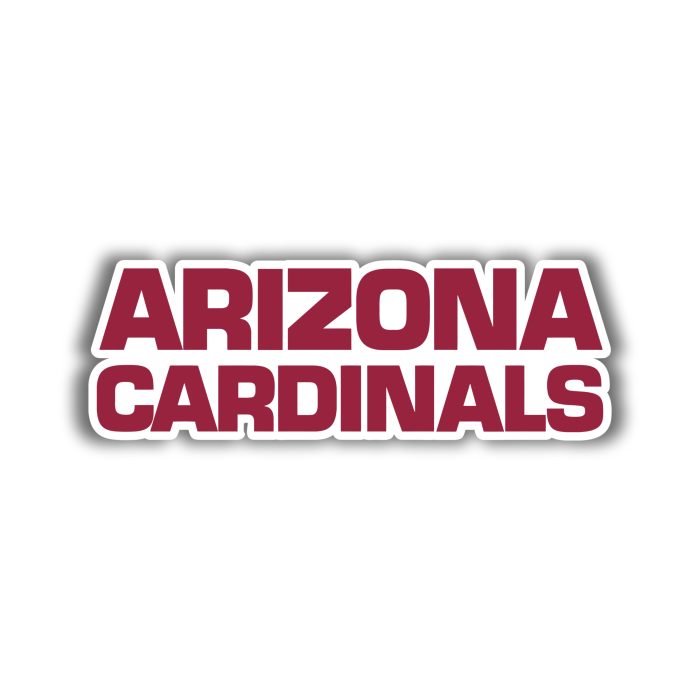 Arizona Cardinals - Wording - Iron On - Custom Size