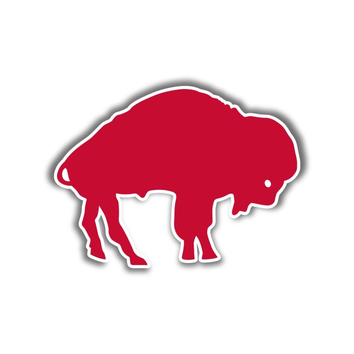 Buffalo Bills - Red Buffalo- Iron On - Custom Size