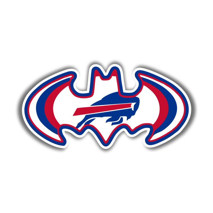 Buffalo Bills - Bat - Iron On - Custom Size