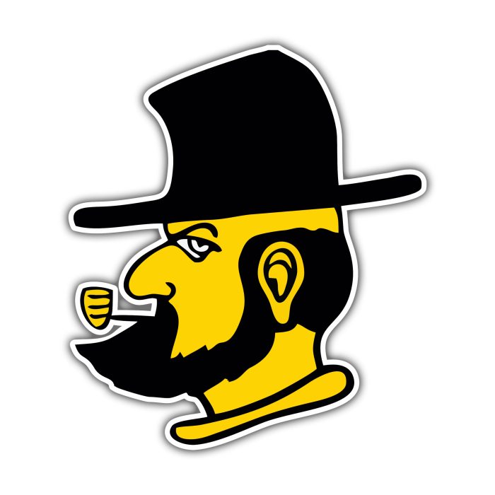 Appalachian State Mountaineers - Guy Head - Temporary Tattoo