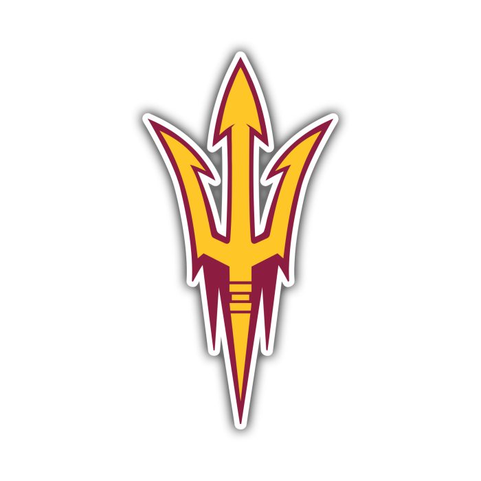 Arizona State Sun Devils - Pitchfork - Temporary Tattoo