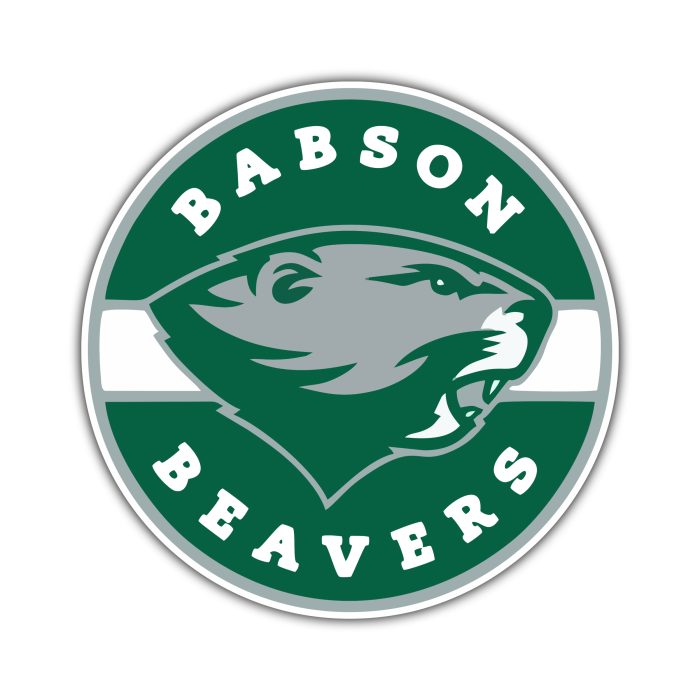 Babson Beavers - Green Circle - Temporary Tattoo