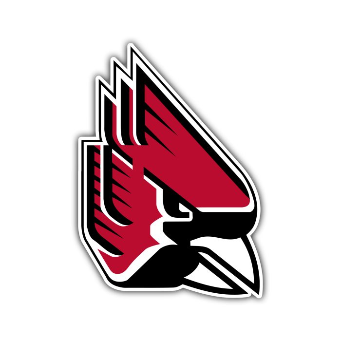 Ball State Cardinals - Head - Temporary Tattoo