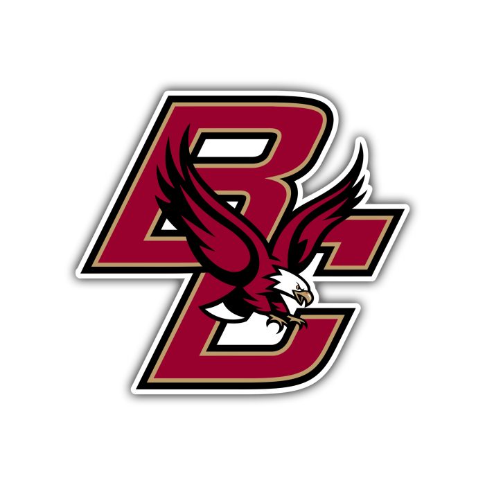 Boston College Eagles - BC With Eagle - Temporary Tattoo