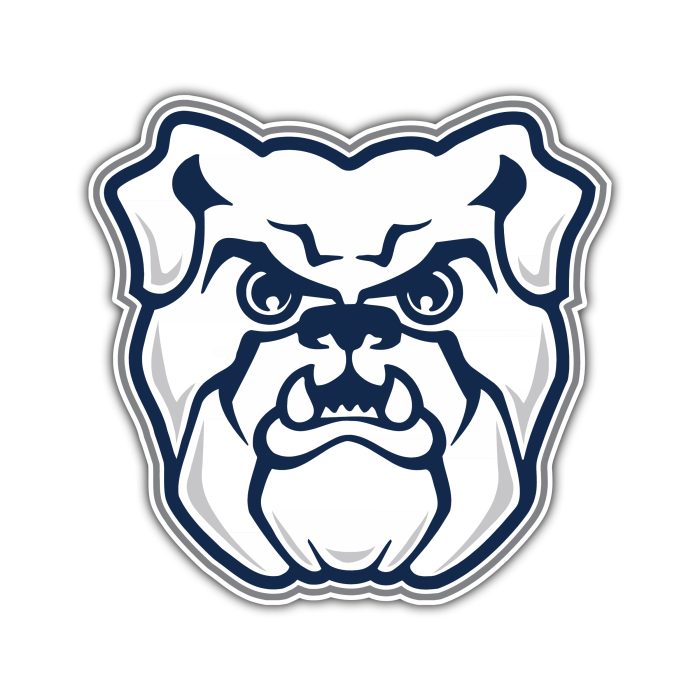 Butler Bulldogs - Bulldog Head - Temporary Tattoo