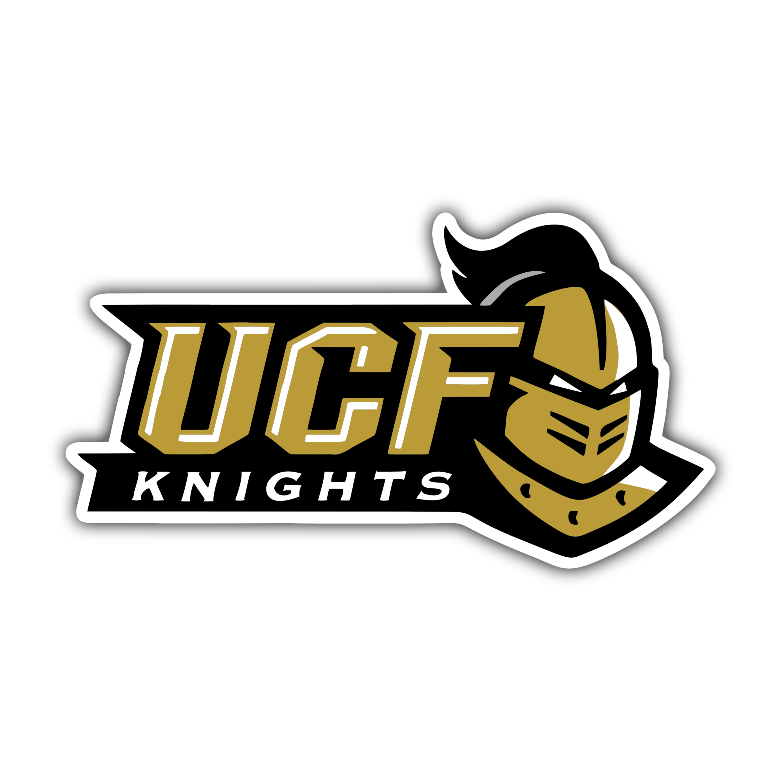 Central Florida Knights - Name With Knight Head - Temporary Tattoo