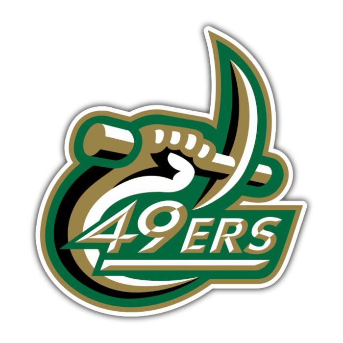 Charlotte 49ers - 49ers With Sword - Temporary Tattoo