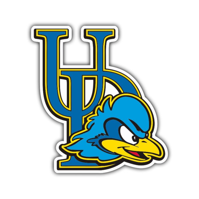 Delaware Blue Hens - UD With Hen - Temporary Tattoo