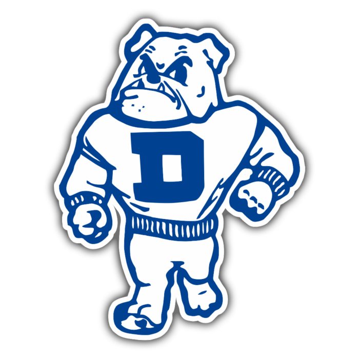 Drake Bulldogs - Bulldog with Jersey - Temporary Tattoo