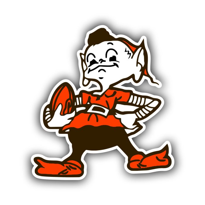 Cleveland Browns - Brownie the Elf - Iron On - Custom Size