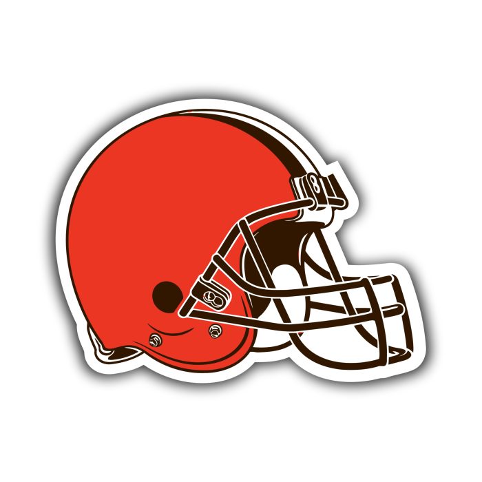 Cleveland Browns - Helmet - Iron On - Custom Size