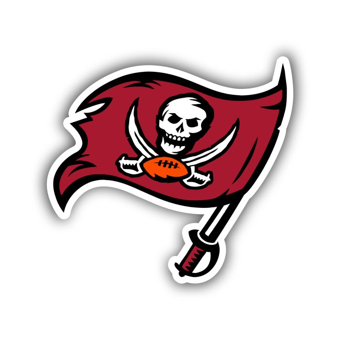 Tampa Bay Buccaneers - Dark Flag - Iron On - Custom Size