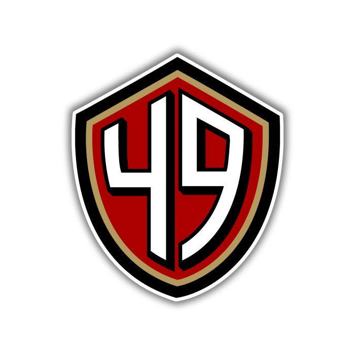 San Francisco 49ers - 49 - Iron On - Custom Size