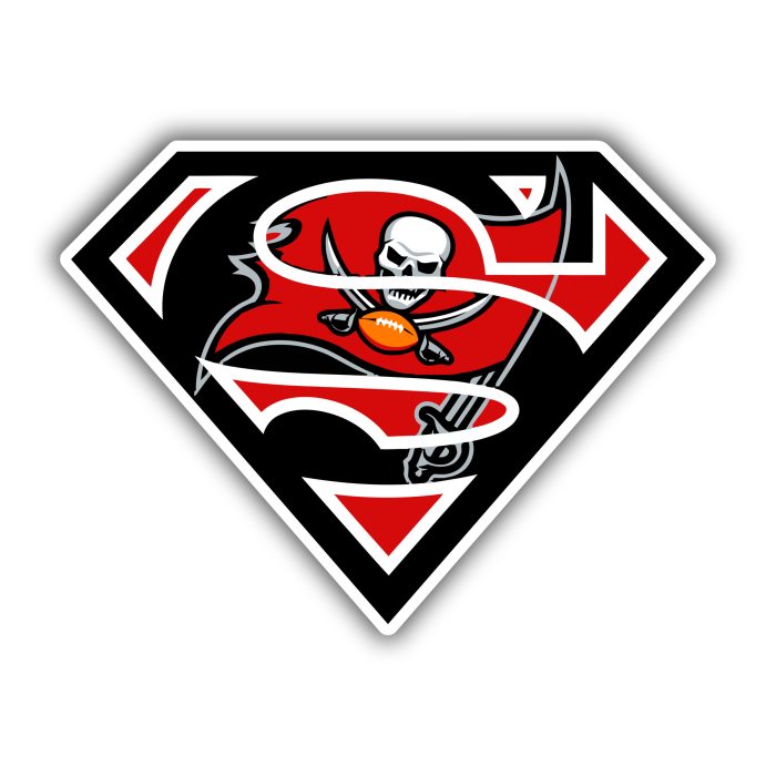 Tampa Bay Buccaneers - Superman - Iron On - Custom Size