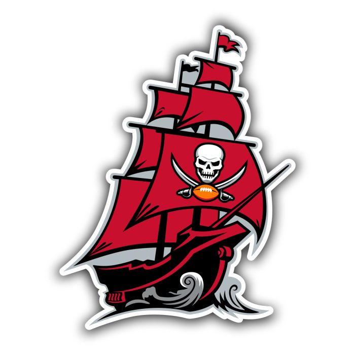 Tampa Bay Buccaneers - Ship - Iron On - Custom Size