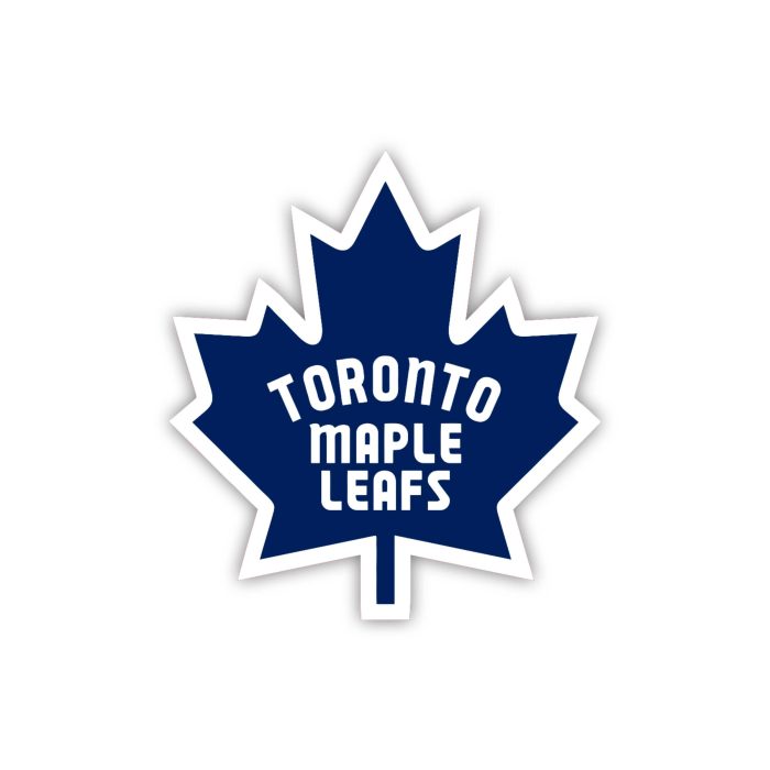 Toronto Maple Leafs - Dark Blue Leaf - Iron On - Custom Size