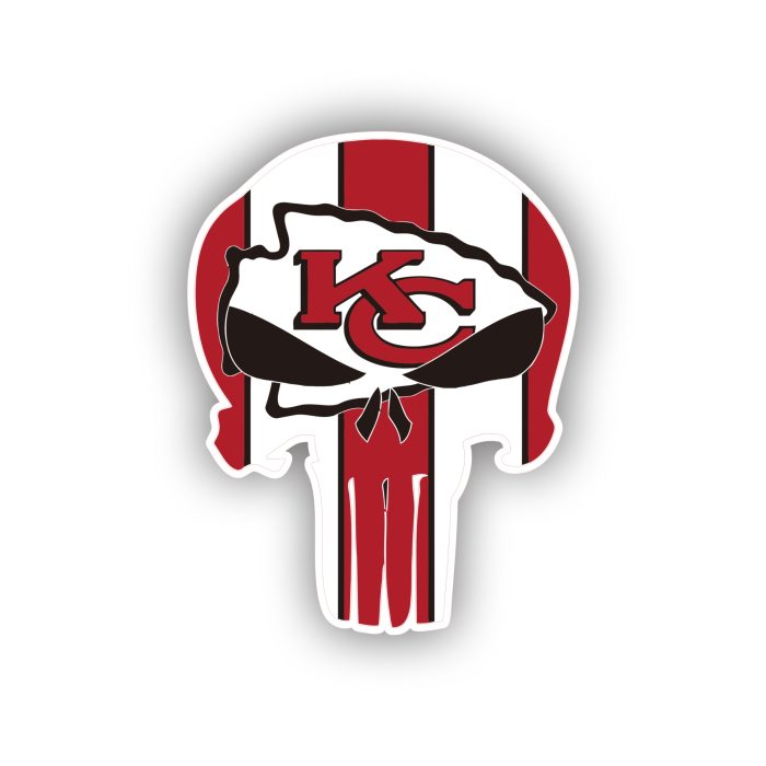 Kansas City Chiefs Punisher - Iron On - Custom Size