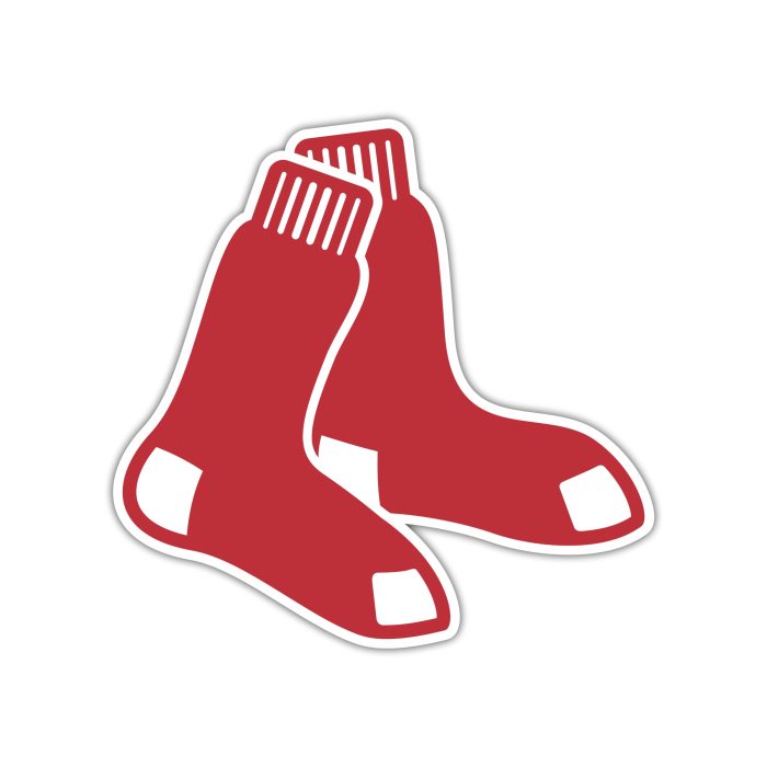 Boston Red Sox - Socks - Iron On - Custom Size