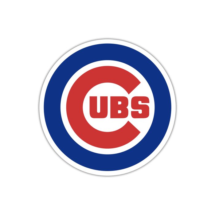 Chicago Cubs - Circle with Cub - Iron On - Custom Size