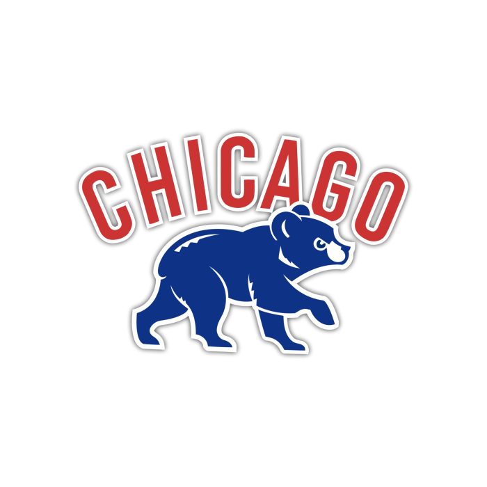 Chicago Cubs - Cub with Chicago - Iron On - Custom Size