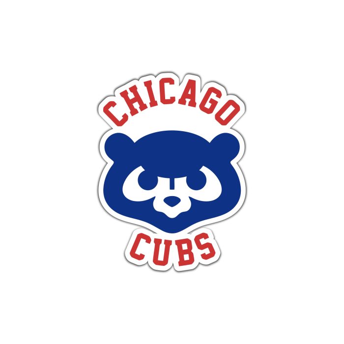 Chicago Cubs - Cub Head with Name - Iron On - Custom Size