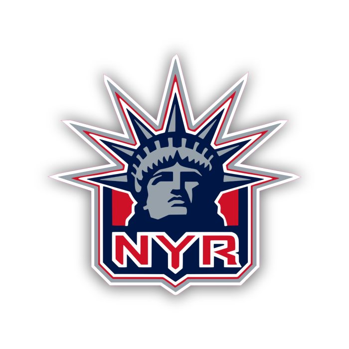 New York Rangers - Liberty - Iron On - Custom Size