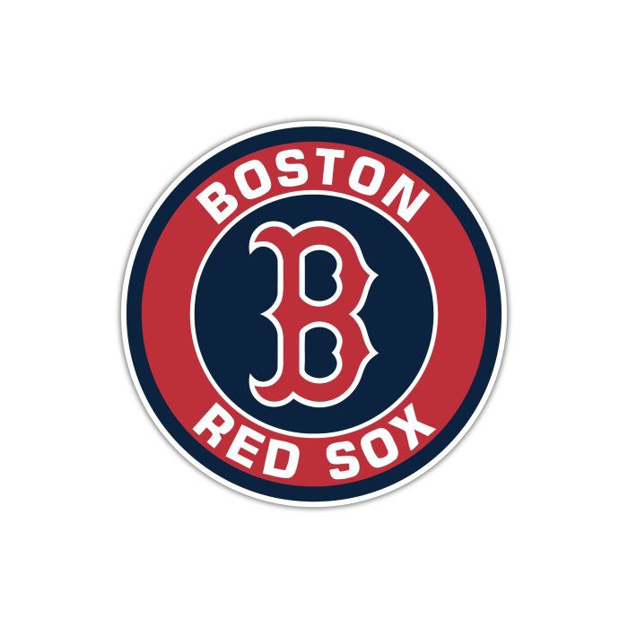 Boston Red Sox - Red and Blue Circle - Iron On - Custom Size