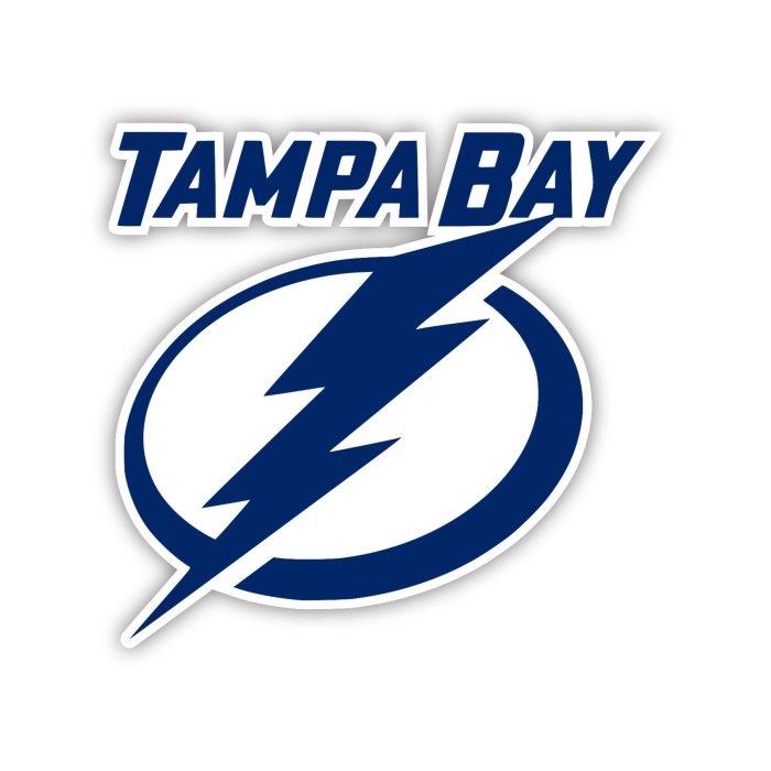 Tampa Bay Lightning - Lightning Bolt Oval With Name - Iron On - Custom Size